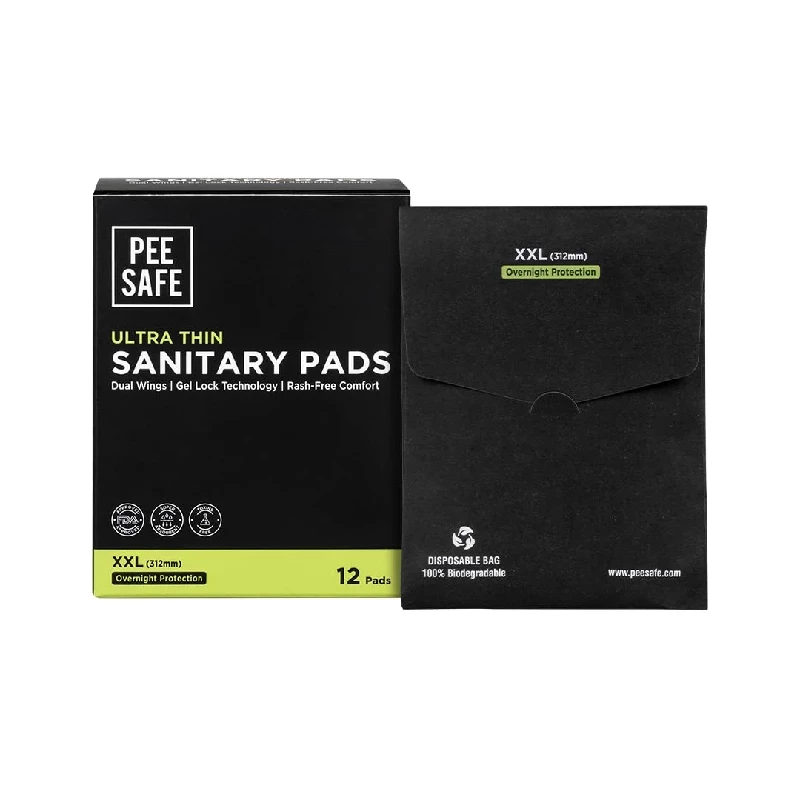 Pee Safe Ultra Thin Sanitary Pads, 12 Pads-1.webp